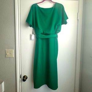 Kensie Boatneck Dress with Tie
